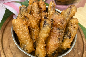 กล้วยอบทอด  ขนาดกลาง  (Fried dried bananas Size M)