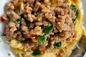 ข้าวไข่ข้นหมูสับ