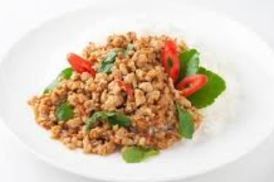 ข้าวกะเพราหมูสับ