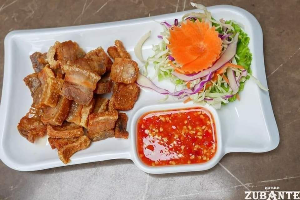 หมูกรอบทอดน้ำปลา