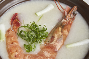 Sliced Abalone & Tiger Prawn Congee