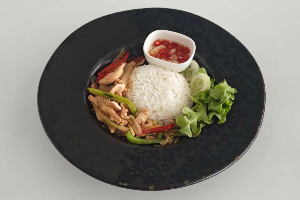 Rice + Pad Khing ข้าว + ผัดขิง