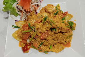กุ้งผัดผงกะหรี่