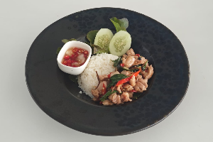 Rice + Pad Cha ข้าว + ผัดฉ่า