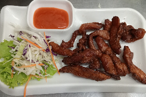 หมูแดดเดียวทอด