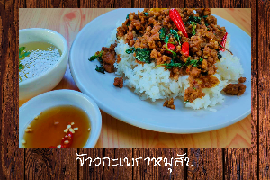 ข้าวกะเพราหมูสับ