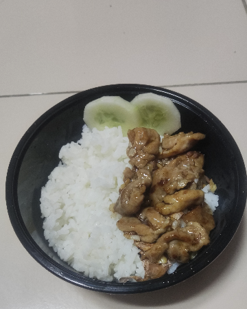 ข้าว+ผัดกระเทียม