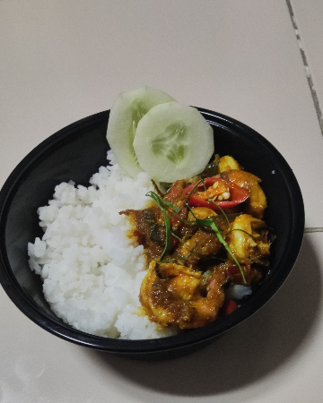 ข้าว+ผัดพริกแกงใต้