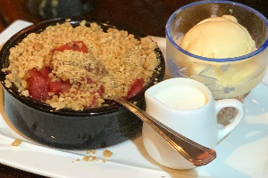 Blackberry & Apple Crumble
