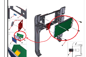 K2-49 front pcb บอร์ดฟ้อน I1K2V11006608010 - PCBA_FRONT_BOARD