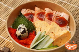 Salmon Aburi Miso Dare Don