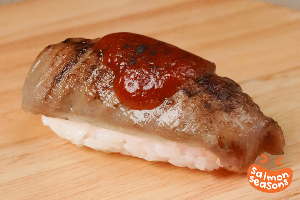 Salmon Nitsuke Aburi Miso Dare Sushi