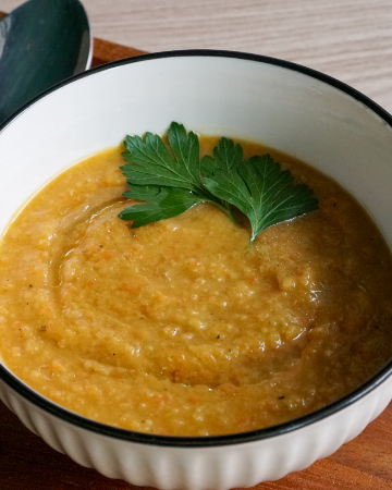 Spiced Lentil Carrot Soup