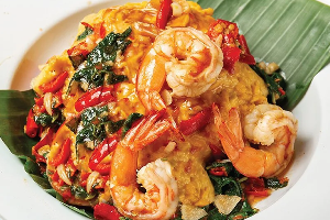 กะเพรากุ้ง (กับข้าว)