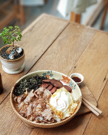 grilled beef rice with sweet soy sauce - jumbo size