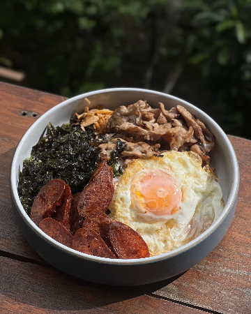 grilled pork rice with sweet soy sauce - jumbo size