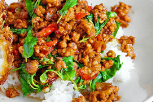 ข้าวกระเพราหมูสับ
