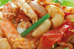 มักกะโรนีกุ้ง