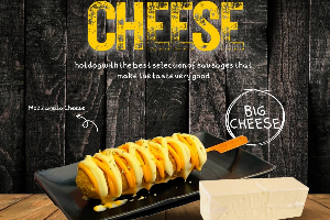 คอร์นด็อกบิ๊กชีส(ไม้สีส้ม) BIG CHEESE Corndog