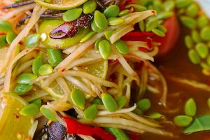 PAPAYA SALAD PICKLED CRAB+FISH ตำปูปลาร้า