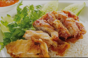 ข้าวมันไก่ย่าง