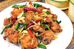 ไก่ทอดสมุนไพร (Fried Chicken with Herbs)