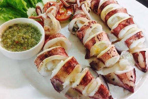 หมึกย่าง  (Grilled Squid)