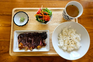 ชุดสเต็กเนื้อออสเตรเลียย่าง