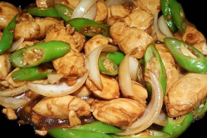 ผัดพริกอ่อนไก่