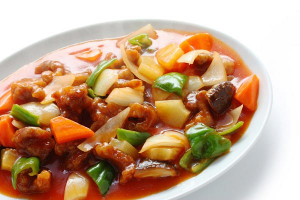 ผัดเปรี้นวหวานไก่