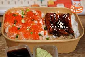 salmon gomaae X Unagi Shirachi bom