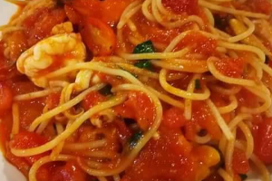 Spaghetti Tomato Seafood