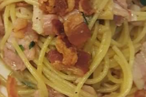 Spaghetti AOB Bacon