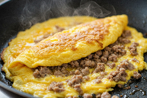 ไข่เจียวหมูสับ (กับข้าว)