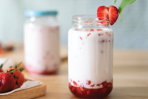 นมสดสตรอว์เบอรี่ Strawbery Milk shake