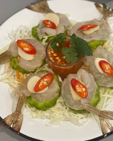 S.8 Fresh Raw Shrimp กุ้งแช่