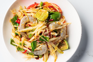 ส้มตำปลาร้ากุ้งสด