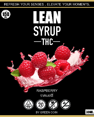 LEAN  RASPBERRY SYRUP THC 30 ML.