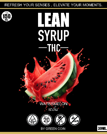 LEAN WATERMELON SYRUP THC 30 ML.
