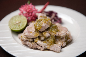 หมูมะนาว (Stir-Fried Pork with Spicy and Lime)