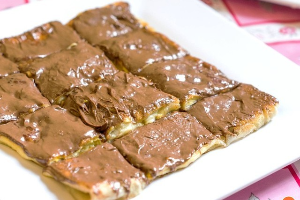 Banana+Nutella roti โรตีกล้วย+นูเทล่า