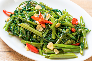 Fried Morning Glory- ผัดผักบุ้ง 