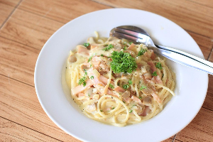Spaghetti Carbonara-สปาเก็ตตี้คาโบนาร่า 
