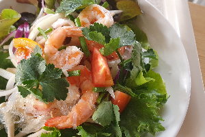 ยำวุ้นเส้นกุ้ง