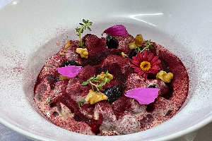 Gnocchi di barbabietola al Gorgonzola