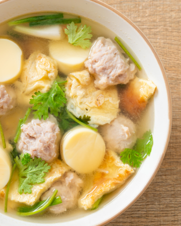 GAENG JUED TAO HU KHAI / แกงจืดเต้าหู้ไข่ (เด็ก)