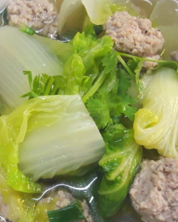 แกงจืดผักกาดขาว (กับข้าว)