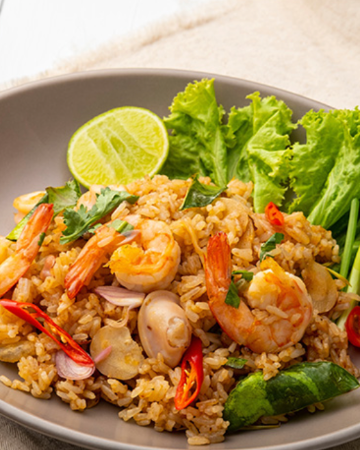 ข้าวผัดต้มยำกุ้ง