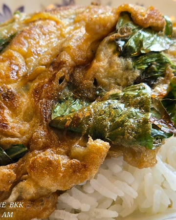 ข้าวไข่เจียว โหระพา