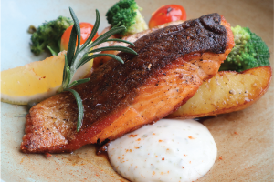 Steak salmon 